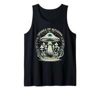 Spores of Wisdom Mushroom Astrology Mystical Evil Eye Shroom Tank Top