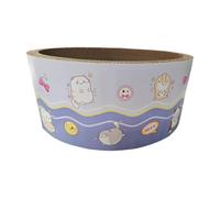 sporful Cat Scratcher Bed and Scratching Pad Box, Interactive Toy Bowl with Heightened Design, 17.72x7.09 inch Corrugated Board for Furniture Protection