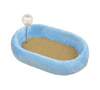 sporful Cat Scratching Pad with Grinding Ball, Interactive Toy and Kitten Bed, Multi-Functional Cat Furniture for Claw Care and Play- Blue