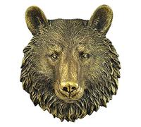 sporful Large Faux Bear Head Wall Mount Handmade Resin Taxidermy Rustic Farmhouse Decor