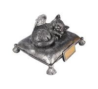 sporful Pet Cremation Urn for Cats & Dogs, Resin Memorial Statue for Ashes, Sleeping Pillow Shape for Mantel, Yard, or Garden