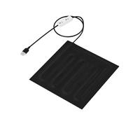 sporful Reptile Heating Pad Heat Mat Heater USB Warming Cushion Terrarium Heating Mat for Bearded Dragon Hermit Lizards Snake- 22cmx22cm