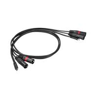 sporful Type C to Dual XLR Male Audio Cable 3-Pin Stereo Power Amplifier Cord 3.3ft for Smartphones Laptops