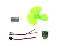 sporful Wind Power Generator Kit with USB Output DIY Phone Charger Alternator Small Renewable Energy Science Experiment