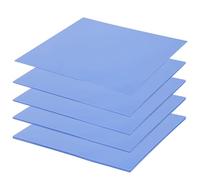 Sporgo Pack of 5 Thermal Pads: 100 x 100 x 0.5/1/1.5/2/3 mm Thermal Pad, High Temperature Resistant Silicone Thermal Pads, Reusable Thermal Pad Set for CPU, GPU, SSD, PC, Laptop, Cooler