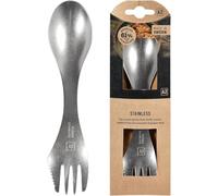 Sporks Stainless Steel (18/8) Camping Spork, Unbreakable Fork Spoon Knife Set - Sporks Reusable Camping Utensils, Durable & Lightweight Metal Spork, Outdoor Hiking Survival Gear