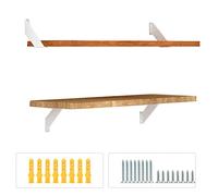 SPOROOT White Metal Shelf Bracket, 90 Degree Angle Design, Wall Bracket, Vintage, Shelf Brackets & Supports, 15 cm, Set of 4