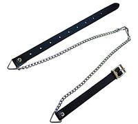 Sporran Chain Only Polished Finish with Leather Straps and Buckle Sml 32" - 36" Highland Dress Clothing Accessories for Men Scottish Mens Wear