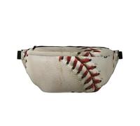 Sport Ball Baseball Printed Fanny Pack Waist Bag for Men Women, Adjustable Bumbags Hip Bum Bag Travel Crossbody Bags Sports Running Hiking Belt Bag