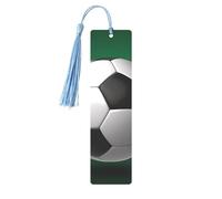 Sport Ball Soccer Printed Metal Bookmarks M - Sky Blue Lightweight Aluminium Book Marker for Books, Journals & Gifts, Ideal Book Lovers, Holiday Decor & Crafts