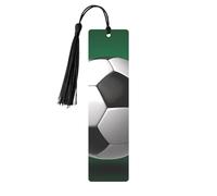 Sport Ball Soccer Printed Metal Bookmarks S - Black Lightweight Aluminium Book Marker for Books, Journals & Gifts, Ideal Book Lovers, Holiday Decor & Crafts