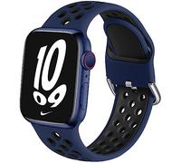 Sport Band Compatible with Apple Watch 38mm 40mm 41mm 42mm 44mm 45mm 46mm 49mm for Women Men, Breathable Soft Silicone Replacement Strap For iWatch Ultra 2/ Ultra SE Series 10 9 8 7 6 5 4 3 2 1