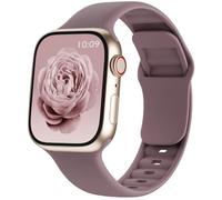 Sport Band Compatible with Apple Watch Bands 38mm 40mm 41mm 42mm 44mm 45mm 46mm 49mm Women Men, Soft Silicone Waterproof Replacement Wristband Strap for iWatch Series 10/9/8/SE/7/6/5/4/3/2/1/Ultra