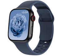 Sport Band Compatible with Apple Watch Bands 38mm 40mm 41mm 42mm 44mm 45mm 46mm 49mm Women Men, Soft Silicone Waterproof Replacement Wristband Strap for iWatch Series 10/9/8/SE/7/6/5/4/3/2/1/Ultra