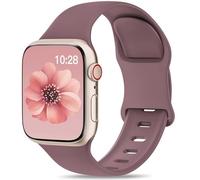 Sport Band Compatible with Apple Watch Bands 40mm 44mm 41mm 38mm 45mm 42mm 49mm for Men Women, Smoke Violet Soft Silicone Strap Waterproof Replacement for iWatch Serie 9 SE 8 7 6 5 4 3 2 Ultra/Ultra 2