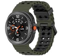 Sport Bands for Samsung Galaxy Watch 8 Band 40mm 44mm/8 Classic 46 mm Women/Men,Breathable Silicone One Click No Gap Strap for Samsung Galaxy Watch 8 Classic Band 46mm/8 44 mm 40 mm (Army Green)