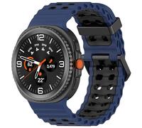 Sport Bands for Samsung Galaxy Watch 8 Band 40mm 44mm/8 Classic 46 mm Women/Men,Breathable Silicone One Click No Gap Strap for Samsung Galaxy Watch 8 Classic Band 46mm/8 44 mm 40 mm (Blue Black)