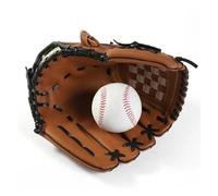 Sport Baseball Glove Softball Practice Equipment Size 9.5/10.5/11.5/12.5 Left Hand for Adults Man Woman Training for Baseball(1PC BROWN 12.5)