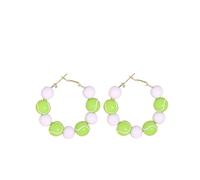 Sport Baseball Rugby Volleyball Beaded Earrings for Women Wooden Bohemian Knock-out Fans Statement Earrings Jewelry Gift, Acrylic, No Gemstone