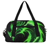 Sport Basketball Kids Duffle Bag Boys Girls Small Sport Dance Gym Bag for Overnight Travel Weekender Carry On, Fire Dragon, 18.5"L x 9.4"W x 7.8"H