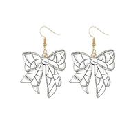 Sport Bow Earrings for Women Baseball Bow Earrings Basketball Football Soccer Tennis Sport Fans Party Game Day Jewelry, L Size, Metal Acrylic, No Gemstone