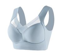 Sport Bras for Women UK Plus Size Push Up Wide Straps Lace Mesh V Neck Seamless Non Wired Comfort Everyday Bra Workout Fitness Exercise Yoga Crop Tops Vest Full Coverage Padded Wireless Bra Sale