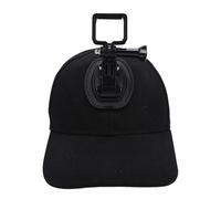 Sport Camera Hat with Secure Bracket Lightweight Design for Hiking Cycling Fishing Adventures (Black)