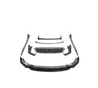 Sport Car Bodykits Front Bumper Lip Rear Diffuser Side Skirts Rocker Panels Rear Boot Spoiler ABS For BMW G05 For X5 2009-2023 2024 2025 + Diffuser Front Bumper Lip Spoiler(Carbon look)