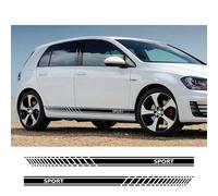 Sport Car Door Side Skirt Stripes Stickers GTI Auto Accessories, For VW, For Golf 7 5 4 3 6 2 1 MK7 MK5 MK2 MK6 MK4 MK1 MK3