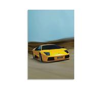 Sport Car Poster Yellow Racing Car Supercar Room Living Room Decor Modern Aesthetic Wall Art Gift For Friend Bed Unframe-style 08x12inch(20x30cm)