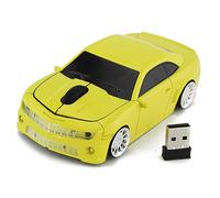 Sport Car Shaped with High Accuracy Sensor for Gaming and Office Use - Cool Red Design (Yellow)