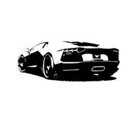 Sport Car Wall Sticker for Children Room Decoration Vinyl Home Interior Wall Decals Removable Nursery Boys Room Wall Murals Large - 42x104cm