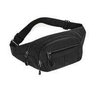 Sport Chest Bag Fanny Packs Men Women Waist Pack Multi-Pockets Chest Bag Hands-Free Wallets Waist Pack Bags for Workout Travel Running(Black)
