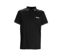Sport Chic Polo with Logo Print- male- Hugo- Polo Shirts- Black- S- Tops S
