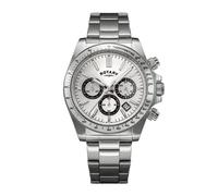 Sport Chronograph Steel White 41mm Mens Watch