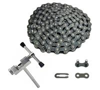 Sport Direct™ 1 - Speed Bicycle/Bike Chain & Connectors with Chain Rivet Extractor Tool 1/2 x 1/8 BMX 114 LINKS