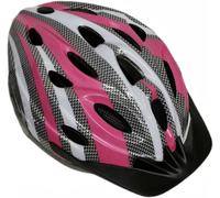 Sport Direct 18 Vent Adult Bike Helmet Medium 55-58cm Pink/Graphite/White