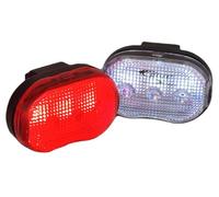 Sport Direct™ Mega Bright 6 x Superbright LED's Light Set Front/Rear Free Batteries. Visibility 600m+ IPX4 Waterproof *SEE 360 VIDEO*