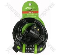 Sport Direct Sekura 4 Digit Combination Cycle Lock 12mm X 85cm SLK204 for Univer