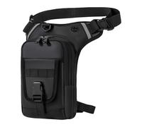 Sport Drop Leg Bag, Adjustable Sport Thigh Bags Multi Functional Leg Pouch with Reflective Strip for Outdoor Motorcycling Hiking Travel Fishing