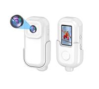 Sport DV Thumb Sports Camera, 1080P HD Portable Recorder, Supports WI-FI,Small Pocket Sports Recorder with Magnetic Attraction Function, Suitable for Campus, Outdoor Cycling, Pet Collar Use (White)