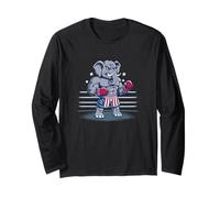 Sport Elephant in Ring for Boxing Lovers Long Sleeve T-Shirt