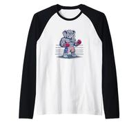 Sport Elephant in Ring for Boxing Lovers Raglan Baseball Tee
