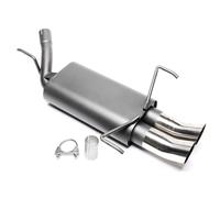 Sport Exhaust 2X76Mm DTM High Round Sharp With ABE For Opel Corsa C 1.0 - 1.7DTI
