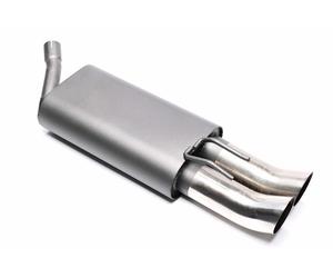 Sport Exhaust 2x76mm DTM Round Sharp with ABE for Renault Twingo I Typ C06