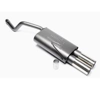 Sport Exhaust 2x76mm Round Flared with ABE for FIAT Punto II Type 188