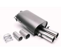 Sport Exhaust 2X76Mm Round Rolled With ABE For BMW 5 Series E39 520I-528I 5/D