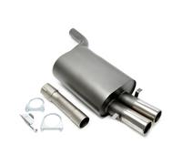 Sport Exhaust 2X76Mm Round Rolled With ABE For BMW 5 Series E39 520I-528I 5/D