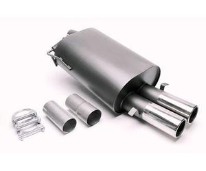Sport Exhaust 2X76Mm Round Rolled With ABE For BMW 5 Series E39 520I-528I 5/D
