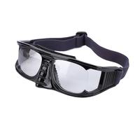 Sport Goggles Lightweight Anti Fog Scratch Proof Lens Adjustable Strap for Basketball Cycling Running, Stylish Sport Protective Goggles for Athletes (Black)
